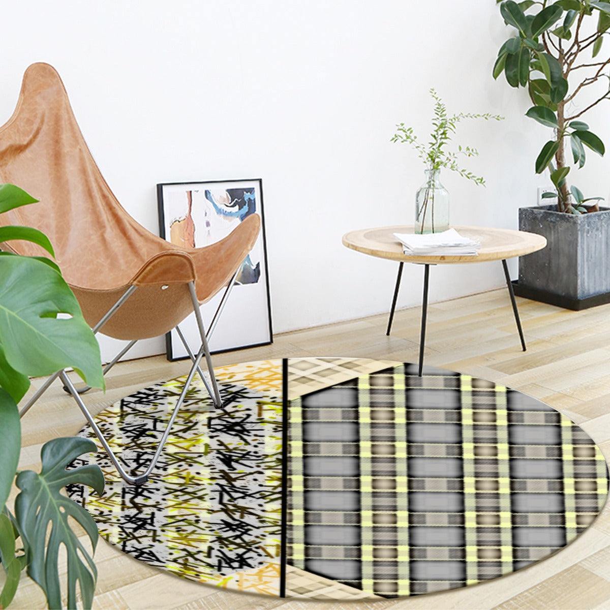 Patchwork Foldable round mat