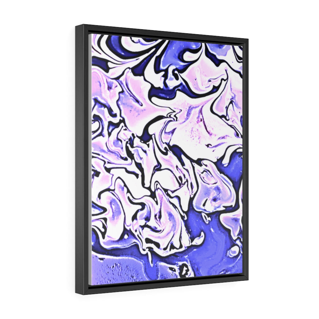 CDEJ Purple Marble Gallery Canvas Wraps, Vertical Frame