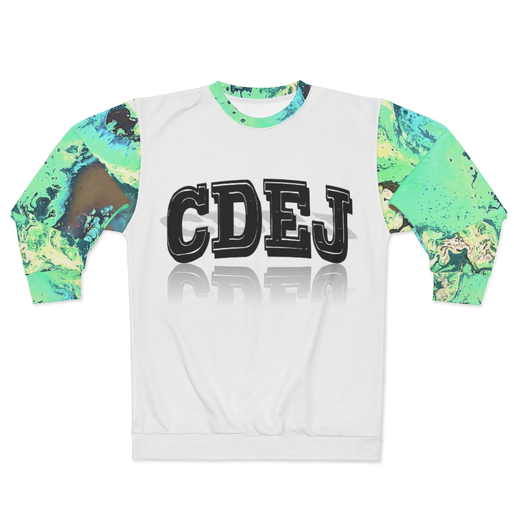 CDEJ Green Marble AOP Unisex Sweatshirt