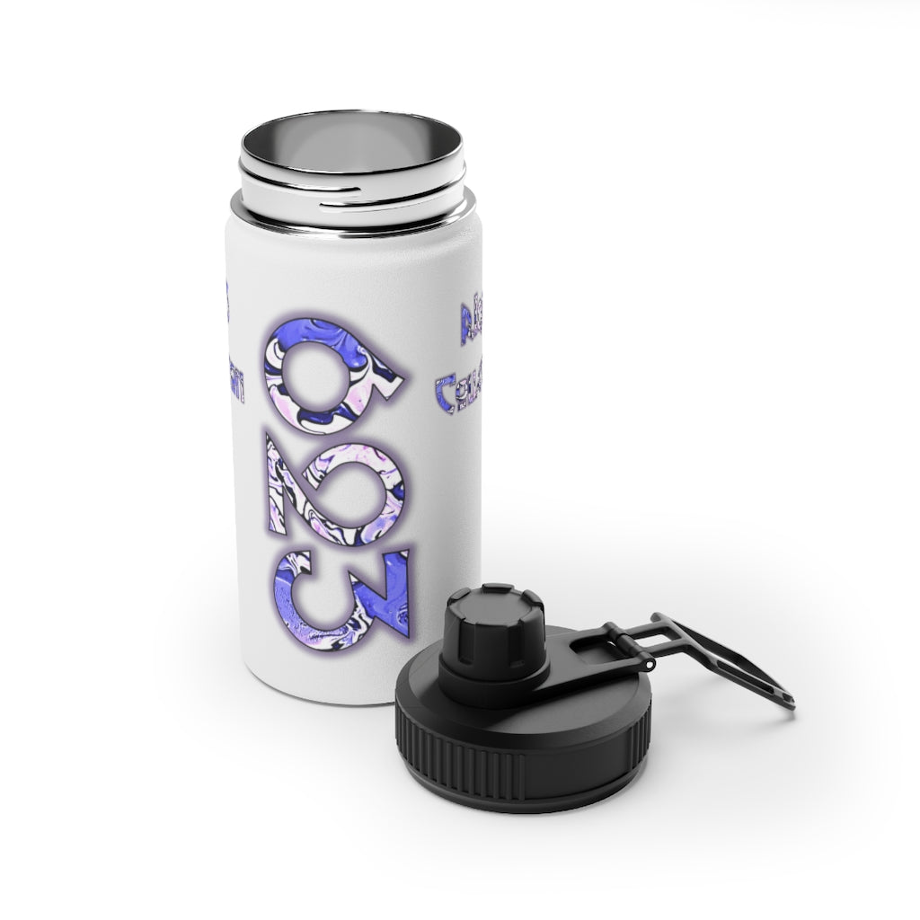 CDEJ Riqu3 Collection Stainless Steel Water Bottle, Sports Lid