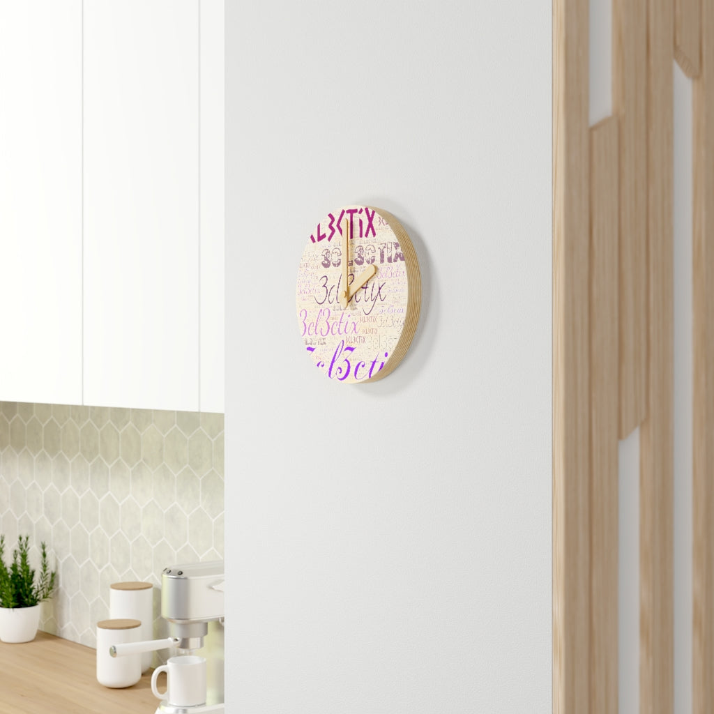 Branded Wooden Wall Clock