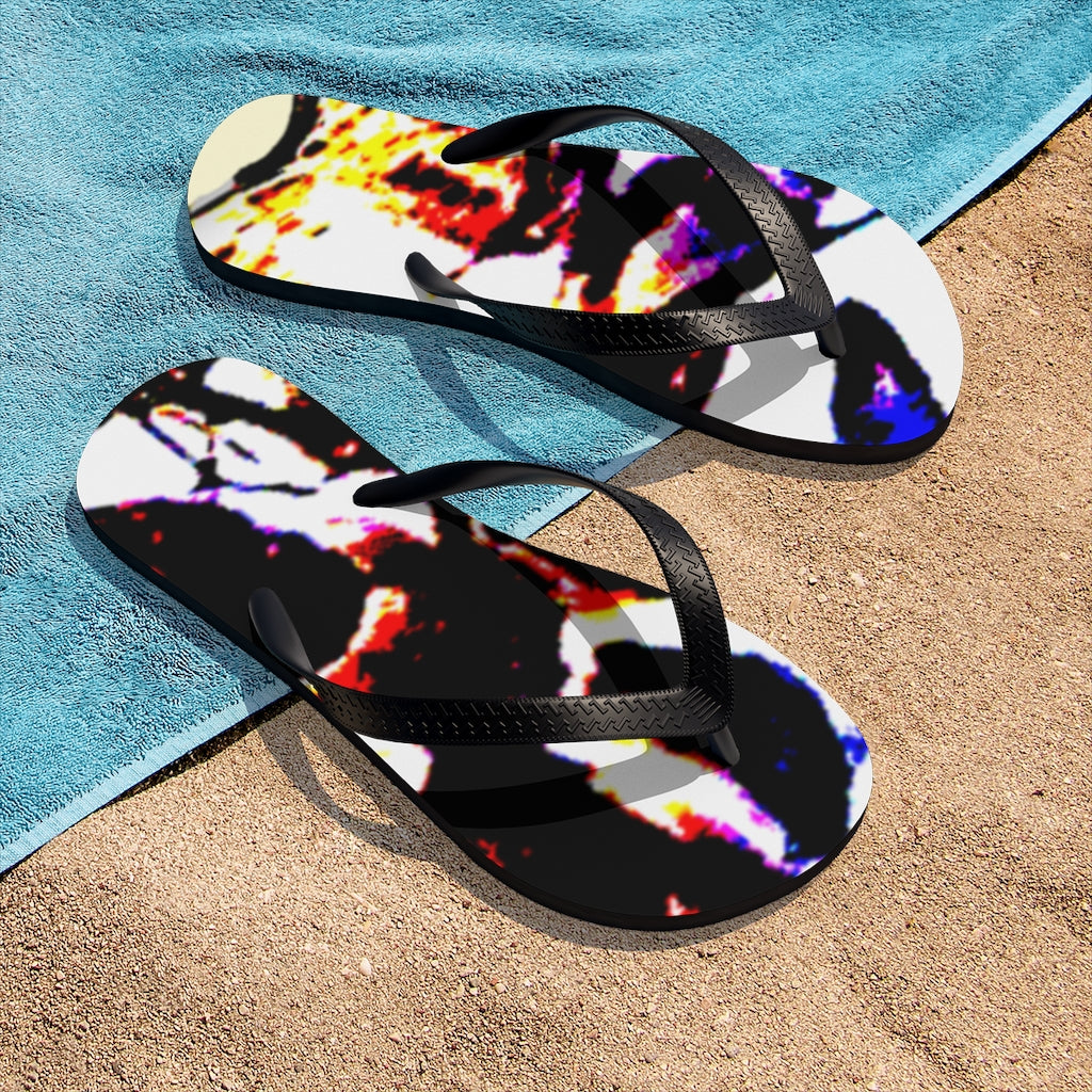 Floral Unisex Flip-Flops