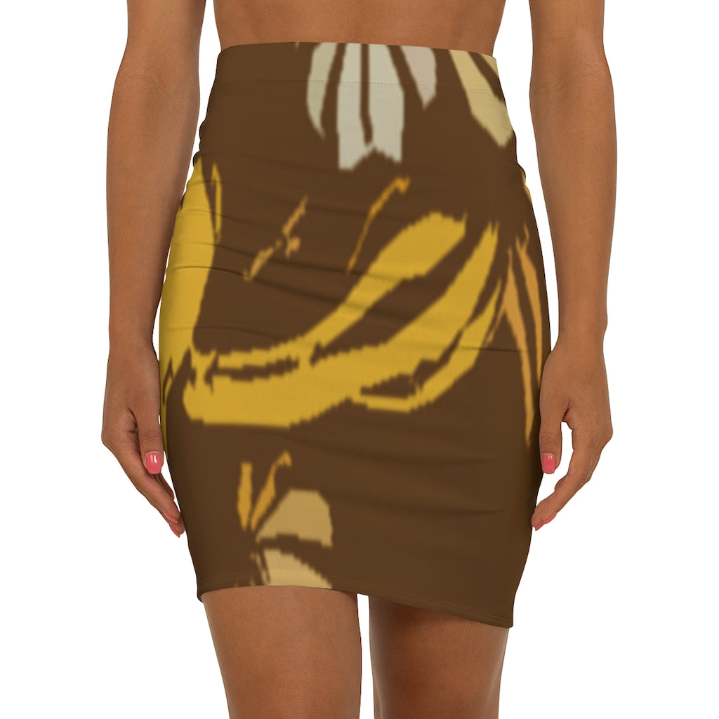 Brown Women's Mini Skirt