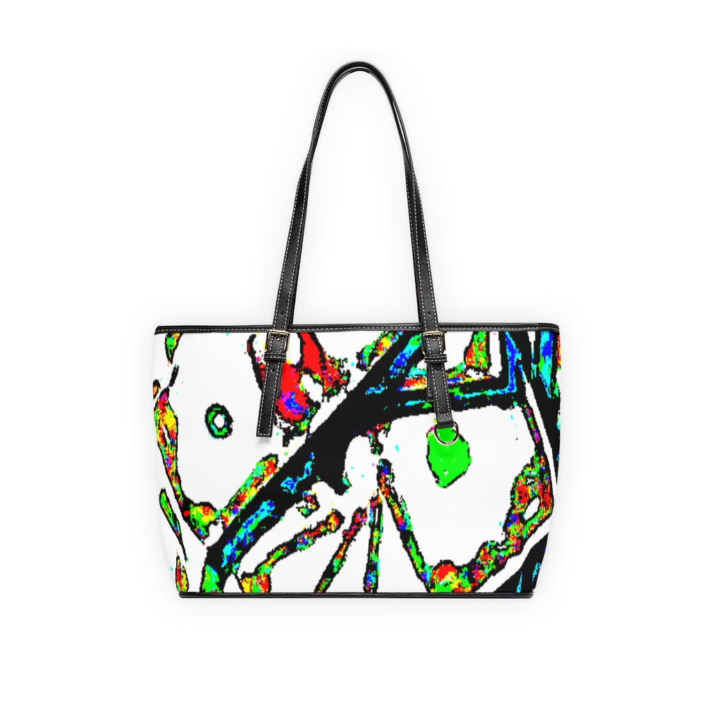 Painted Money PU Leather Shoulder Bag