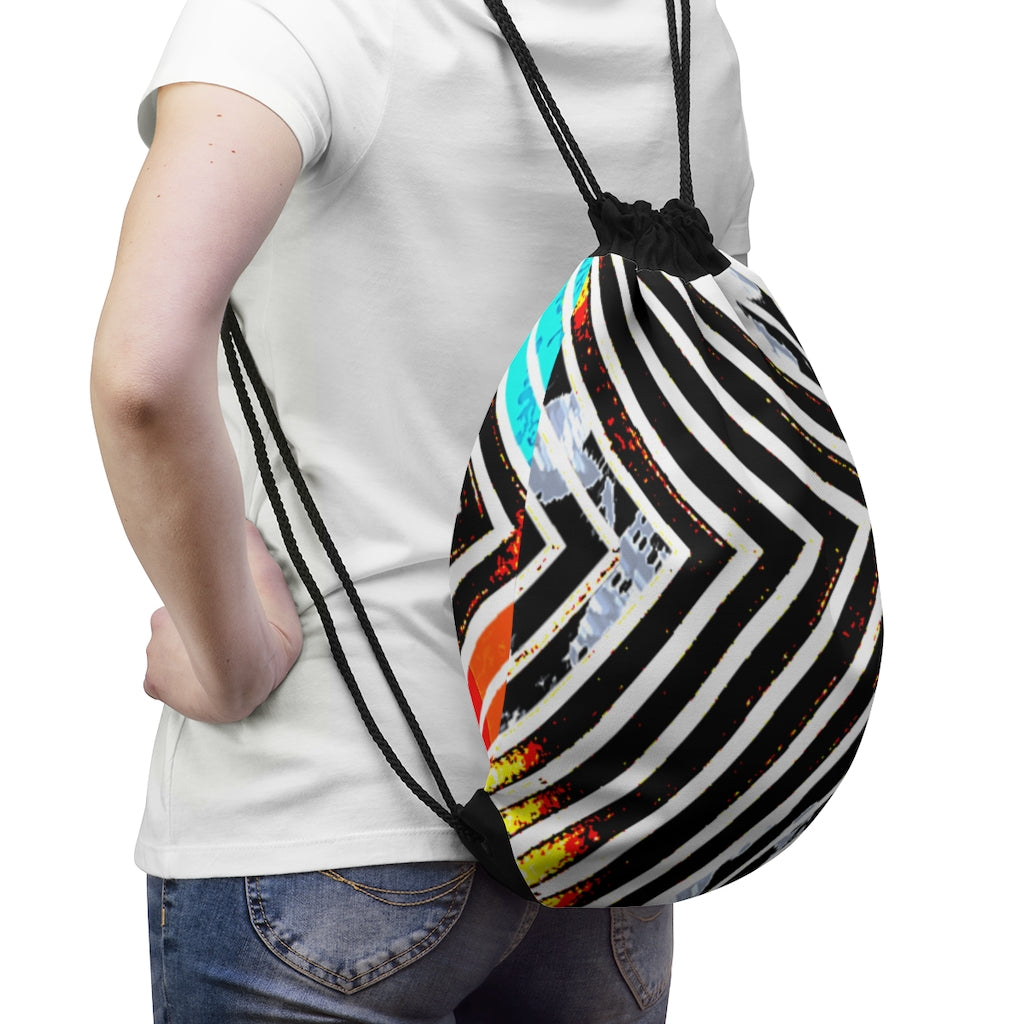 Special Edition Stripped Drawstring Bag