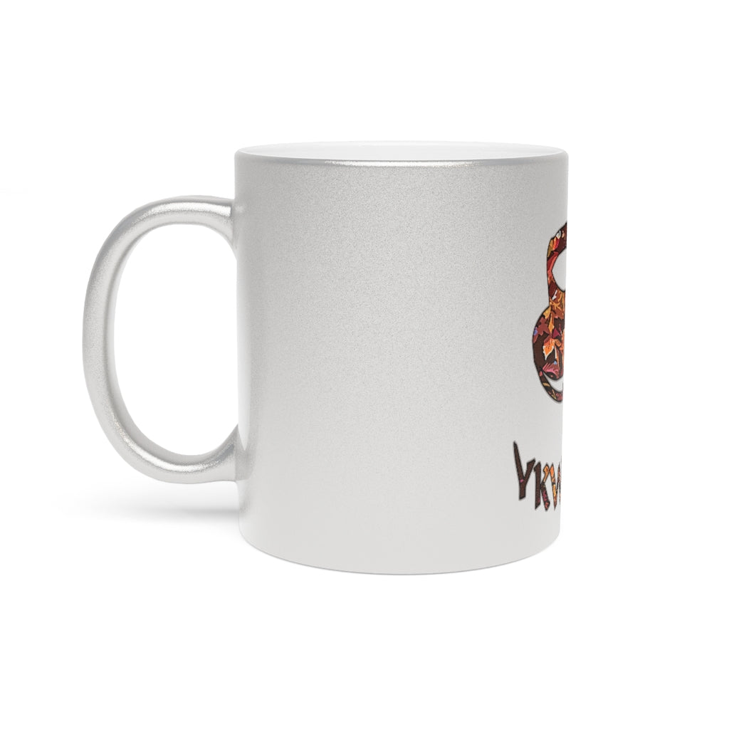 Graphic "Coffee" Metallic Mug (Silver\Gold)