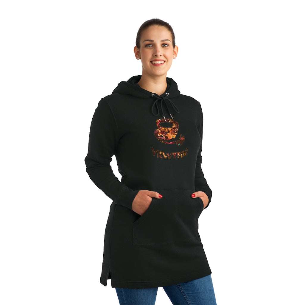 Graphic "Coffee" Streeter Hoodie Dress