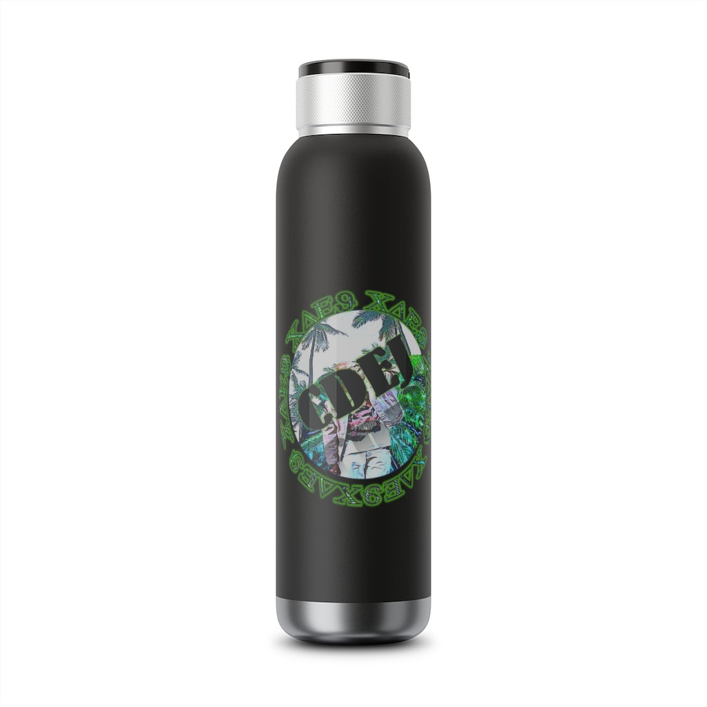 CDEJ Logo Soundwave Copper Vacuum Audio Bottle 22oz