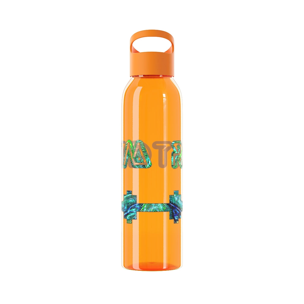 Graphic "Gym Rat" Sky Water Bottle