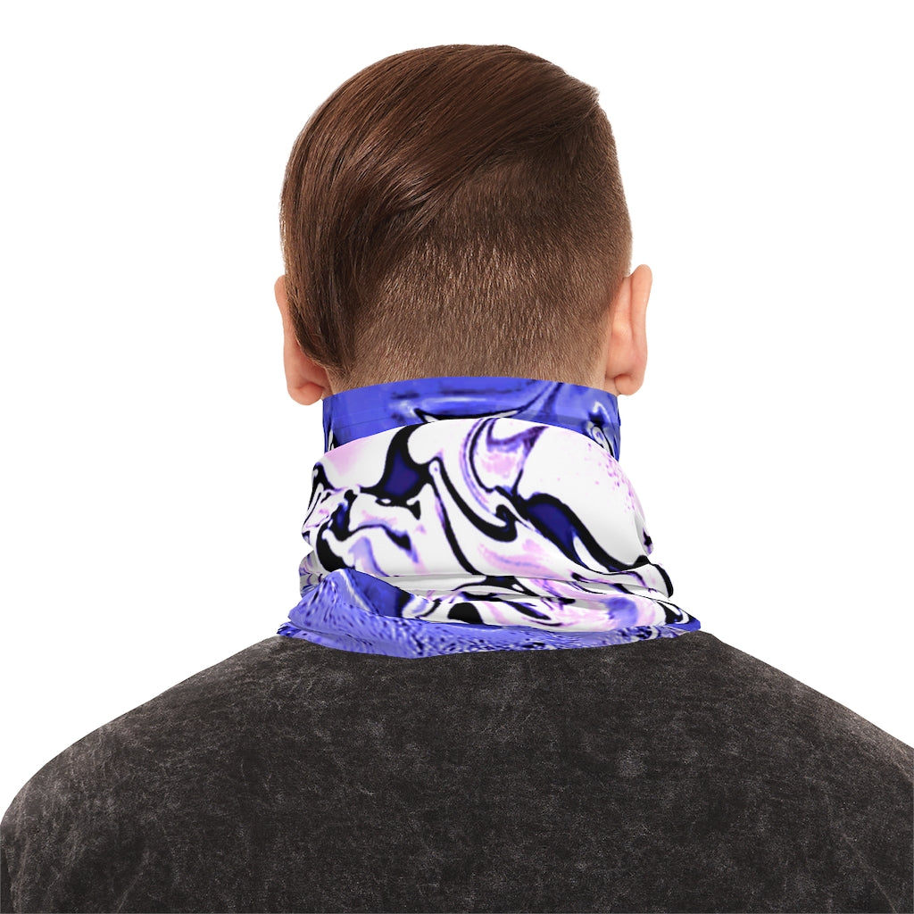 CDEJ Purple Marble Lightweight Neck Gaiter