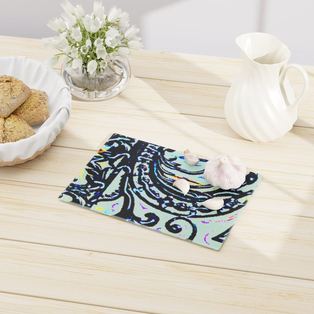 Faux Baroque Print Cutting Board