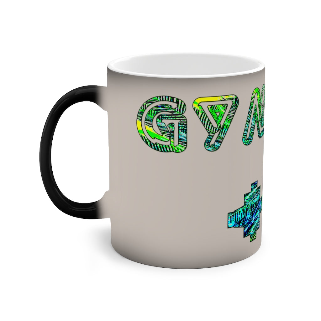 Graphic "Gym Rat" Color-Changing Mug, 11oz