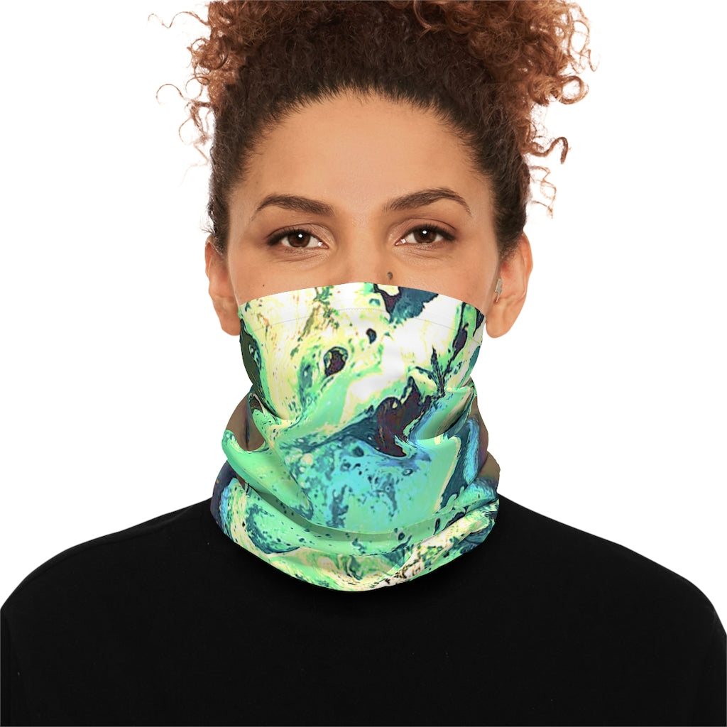 CDEJ Green Marble Lightweight Neck Gaiter