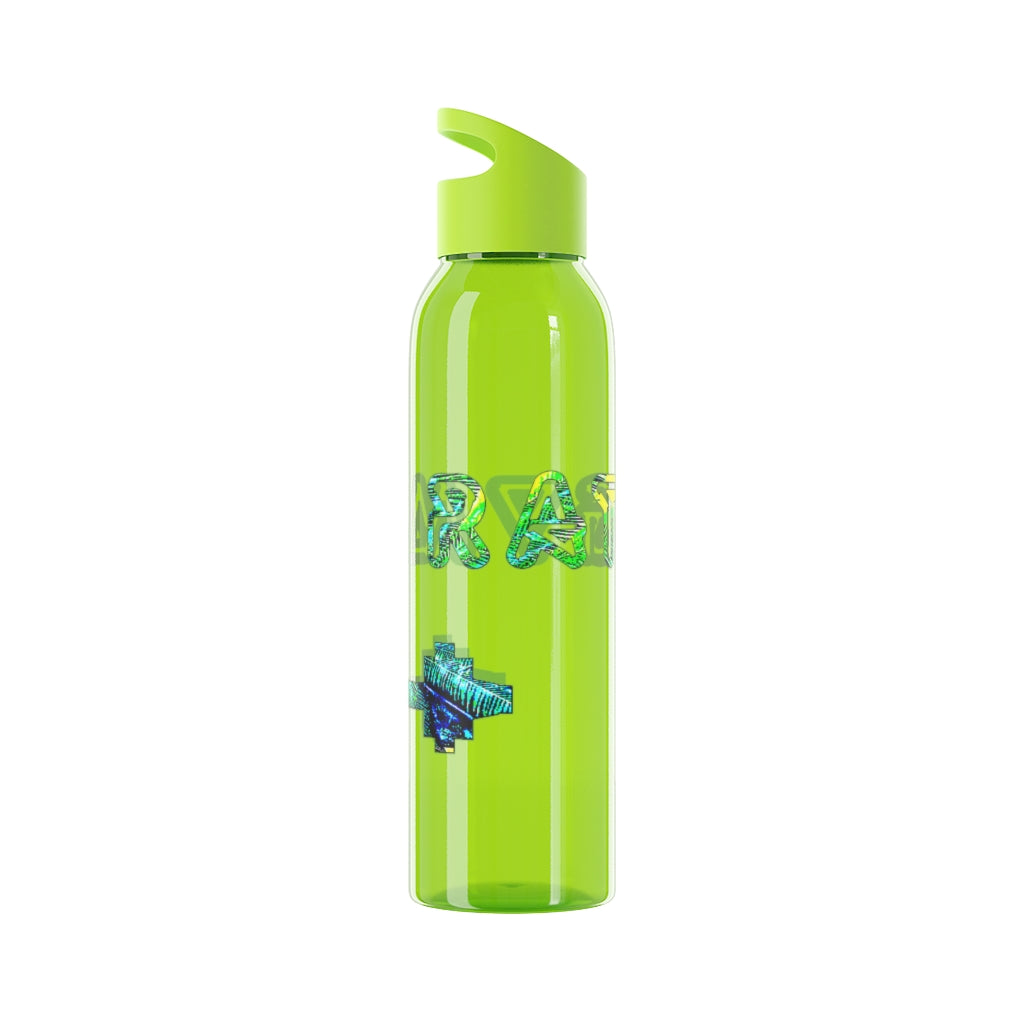 Graphic "Gym Rat" Sky Water Bottle