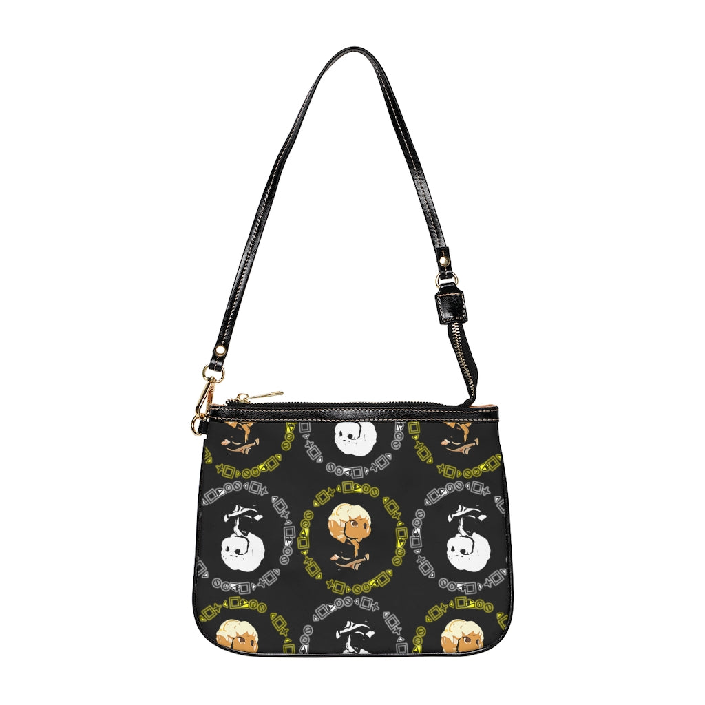 Branded Pattern Small Shoulder Bag