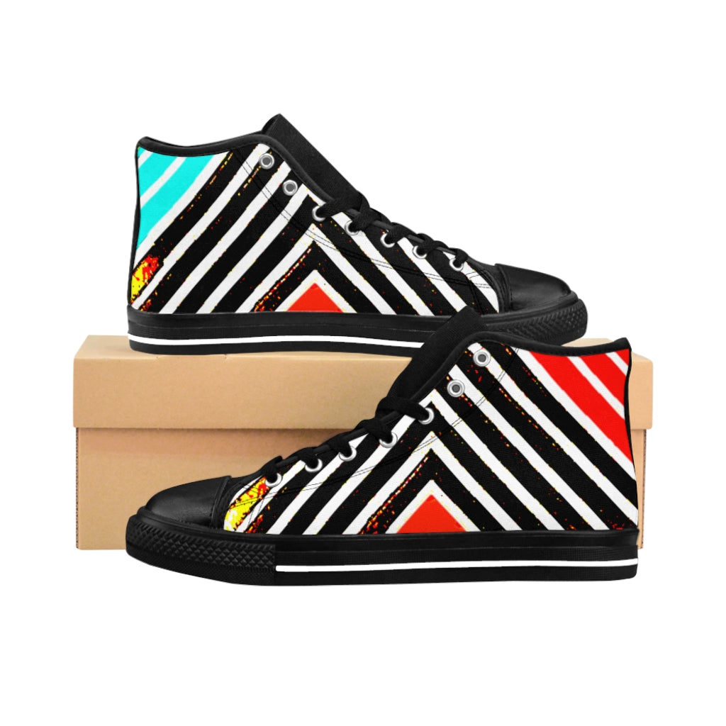 Special Stripped Men's High-top Sneakers