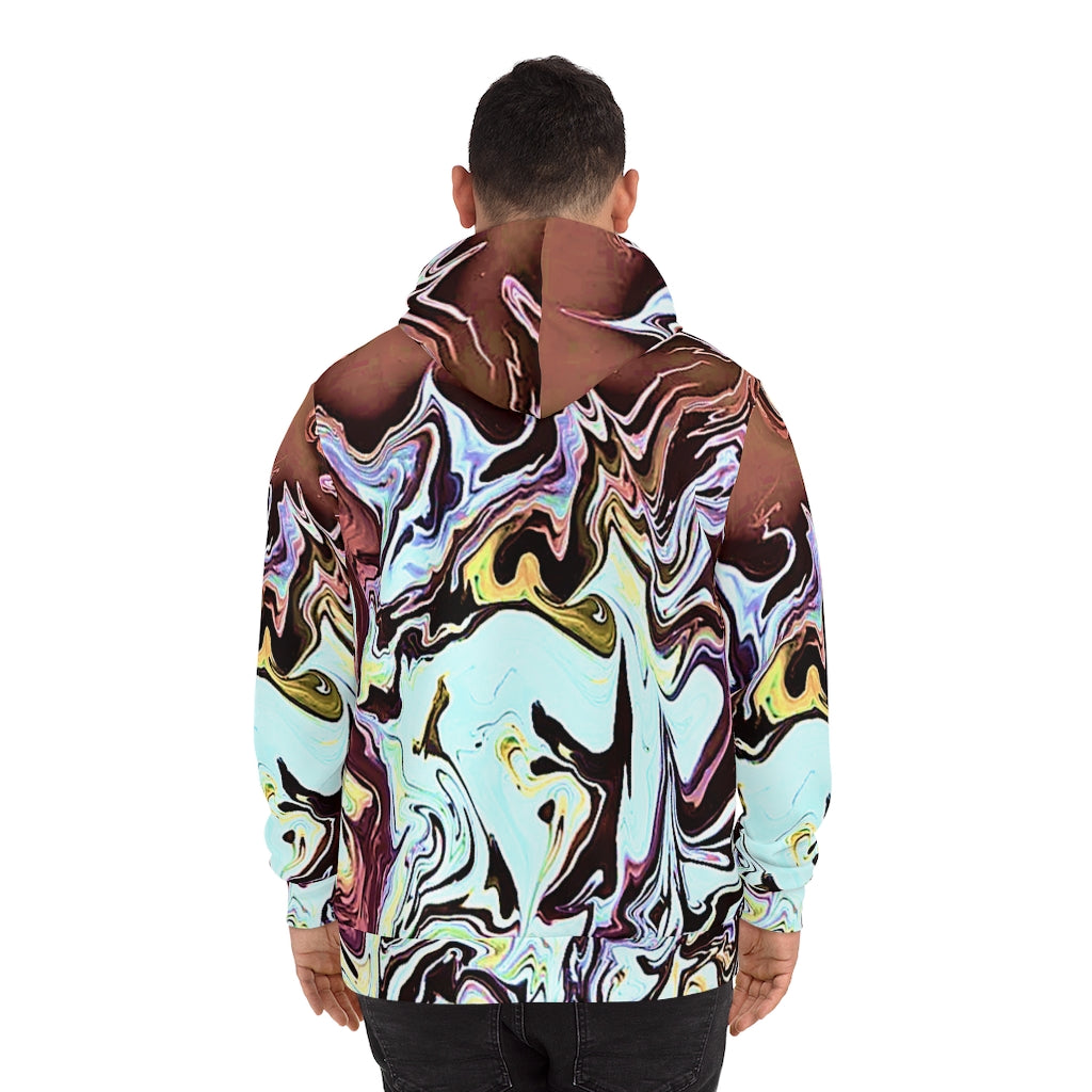 CDEJ Turquoise Marble AOP Fashion Hoodie