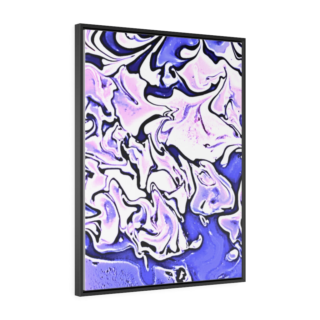 CDEJ Purple Marble Gallery Canvas Wraps, Vertical Frame