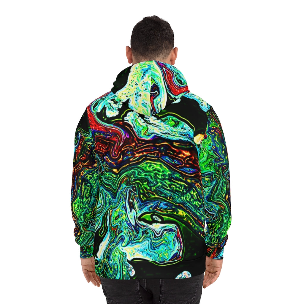 CDEJ Green Marble AOP Fashion Hoodie