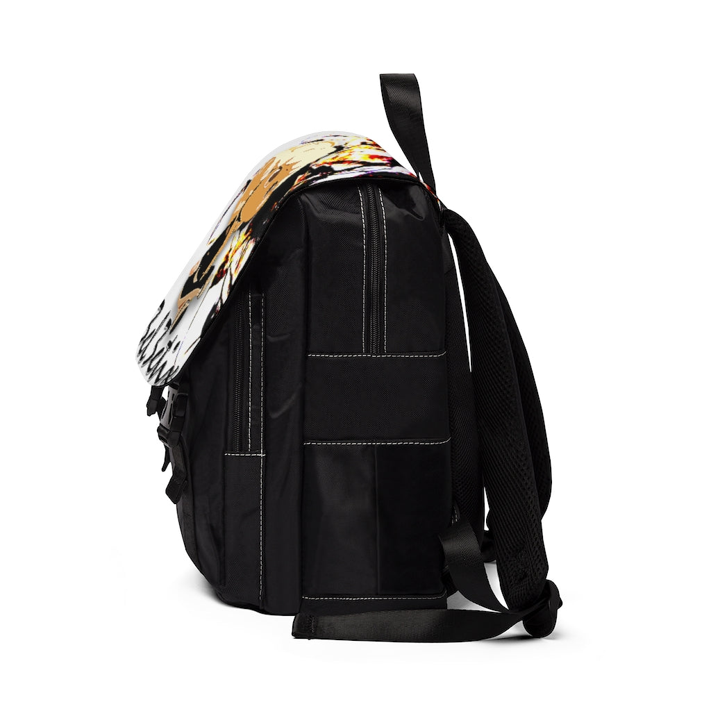 Branded Floral Unisex Casual Shoulder Backpack