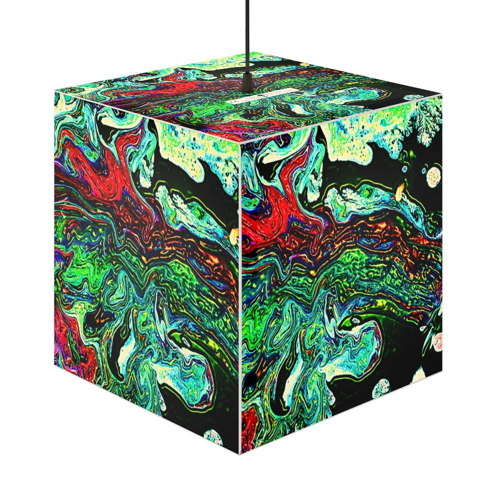 CDEJ Green Marble Light Cube Lamp