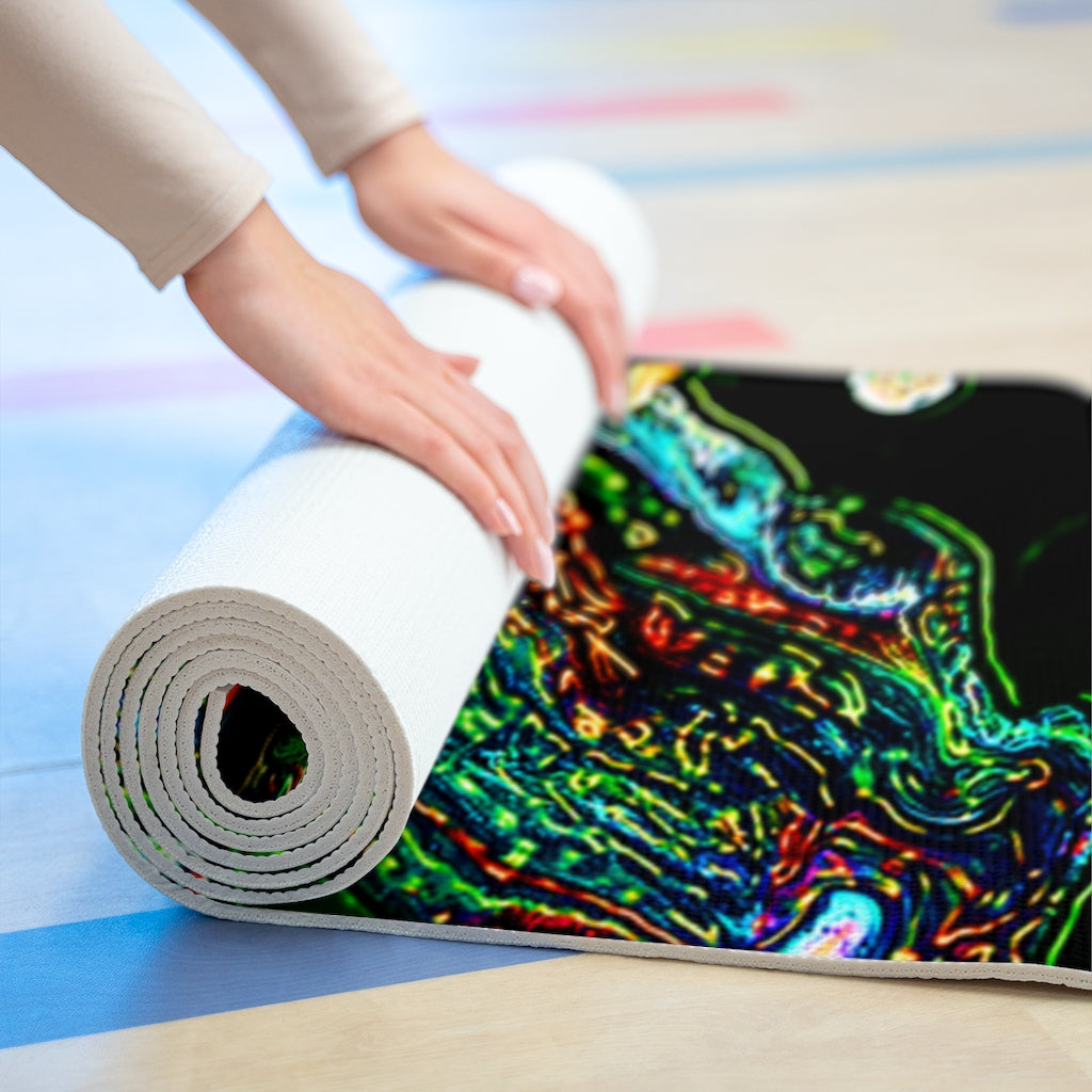 CDEJ Green Marble Foam Yoga Mat