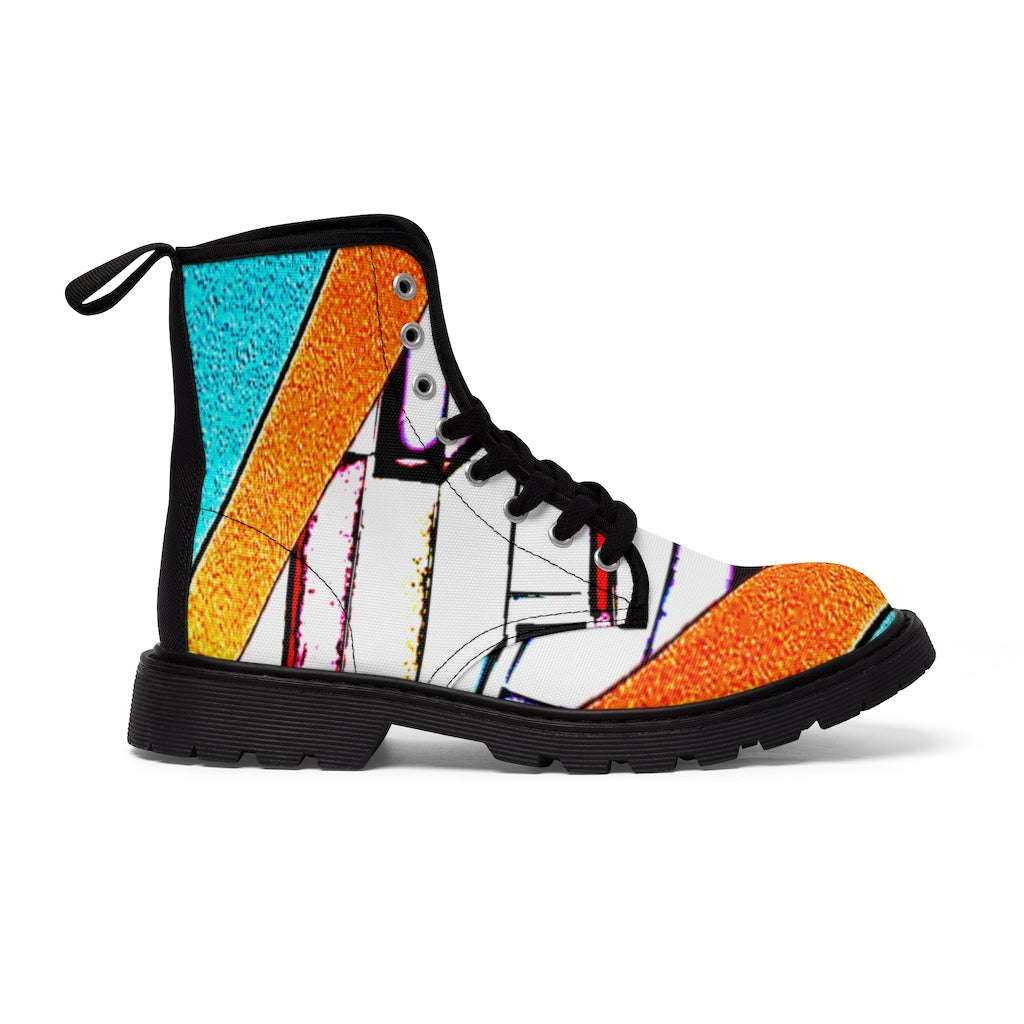 Branded Women's Canvas Boots