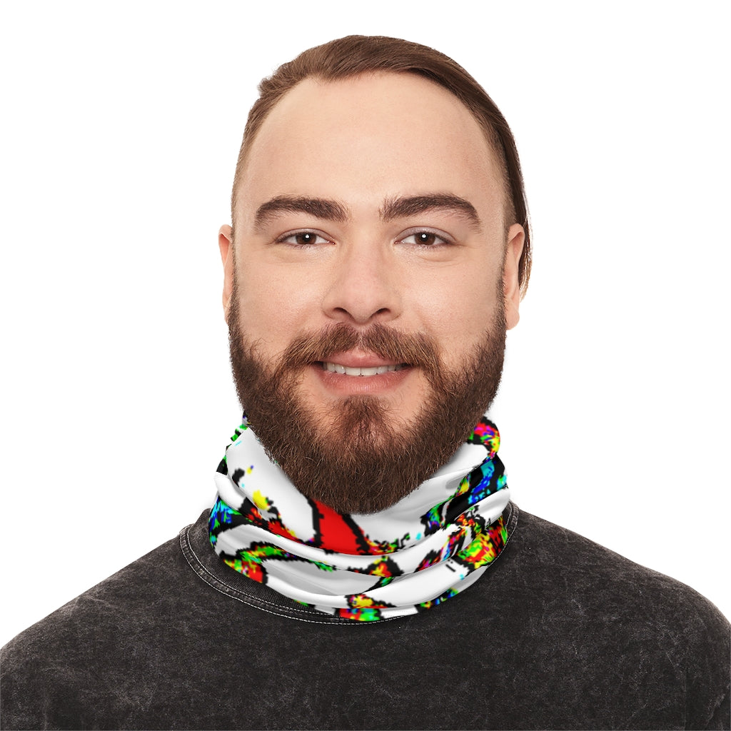 Painted Money Winter Neck Gaiter With Drawstring