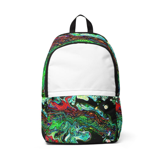 CDEJ Green Marble Unisex Fabric Backpack