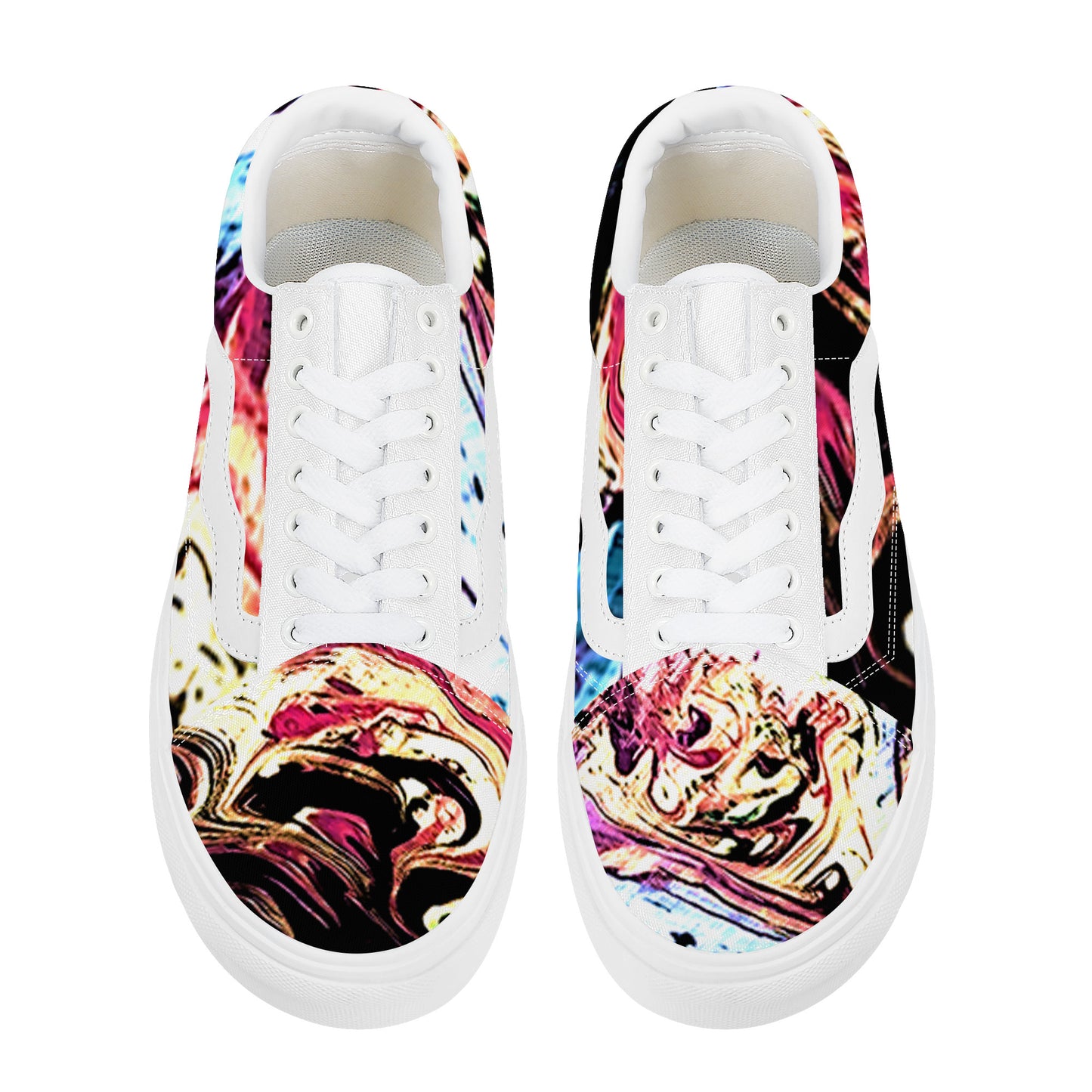 SF_F21 Low Top Flat Sneaker Marble