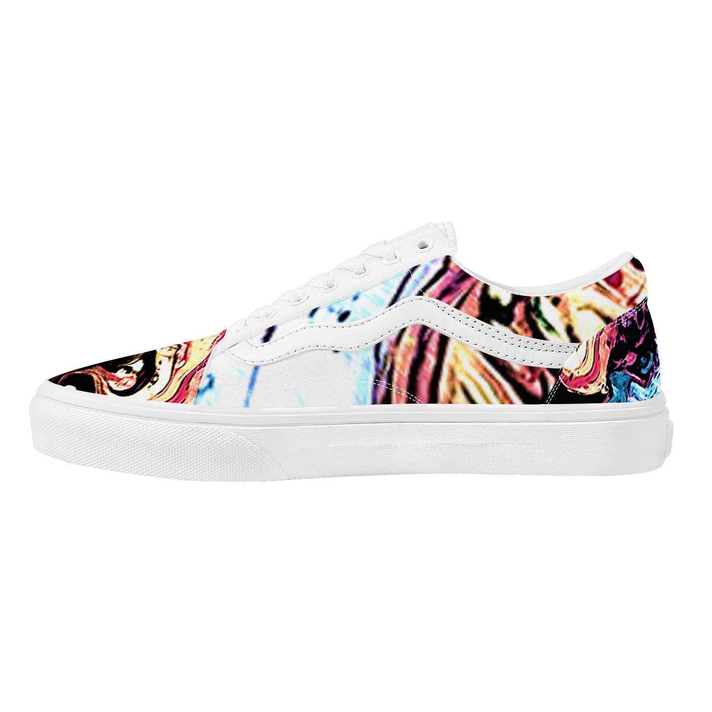 SF_F21 Low Top Flat Sneaker Marble