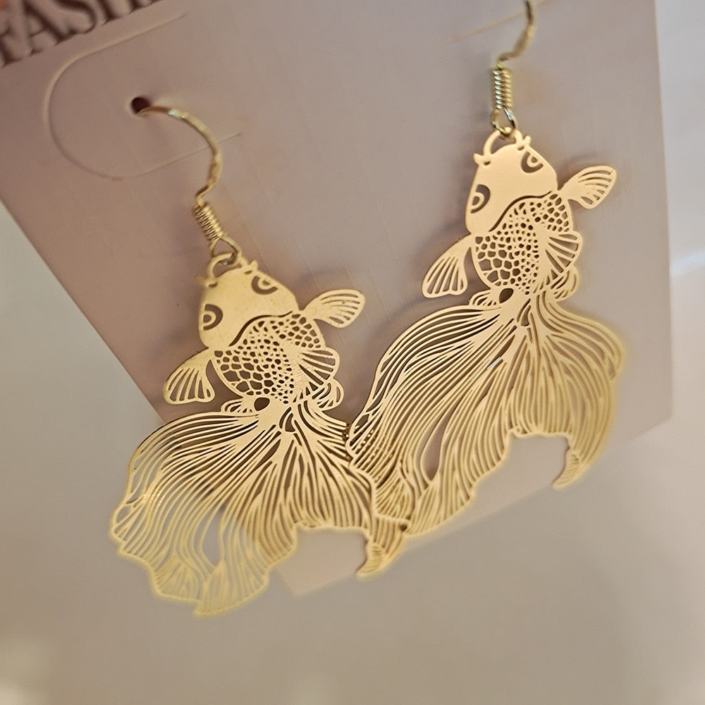 RANJUNXUN Koi Earrings