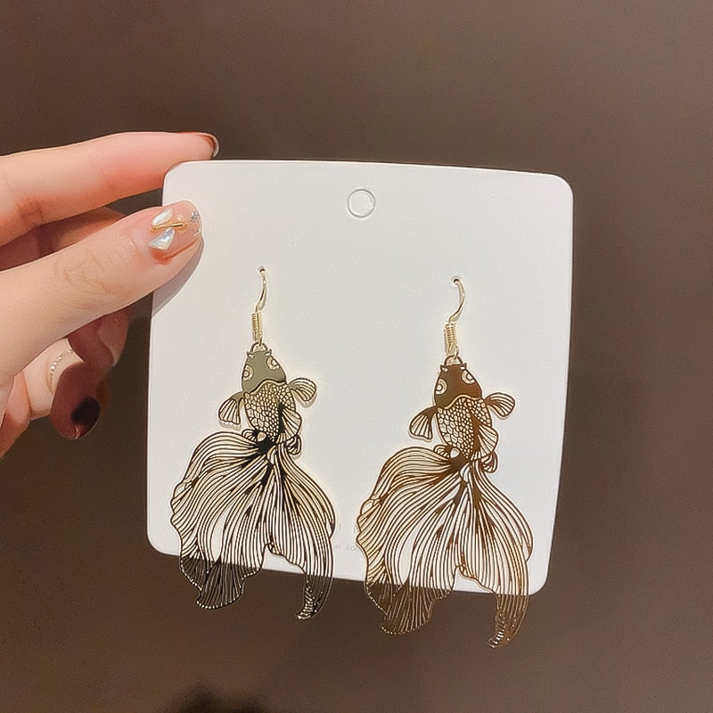 RANJUNXUN Koi Earrings