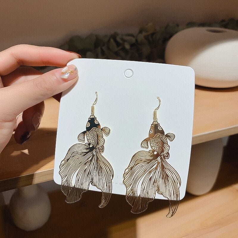 RANJUNXUN Koi Earrings