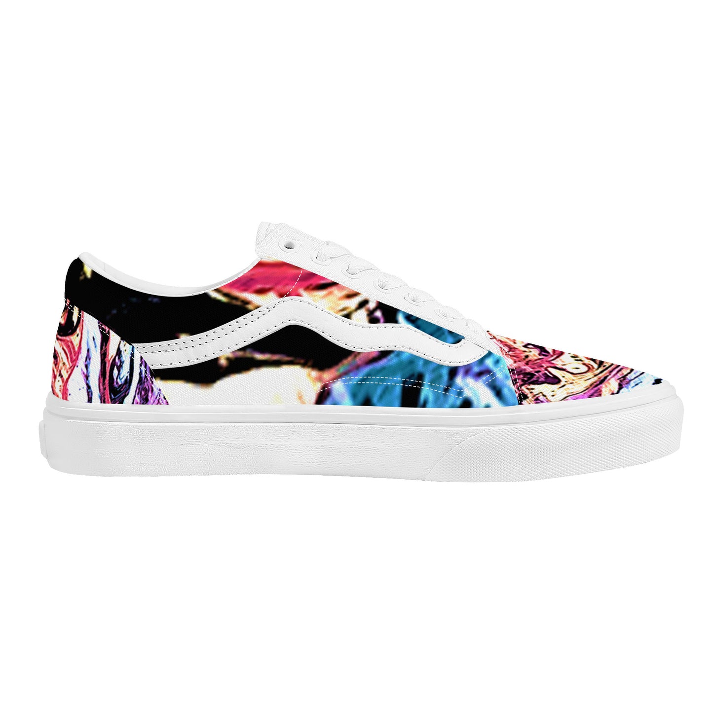 SF_F21 Low Top Flat Sneaker Marble