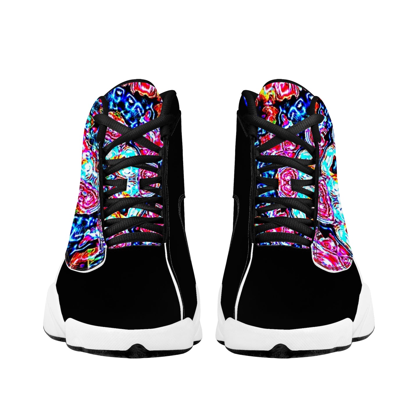 SF_D89 Basketball Shoes - Abstract Floral