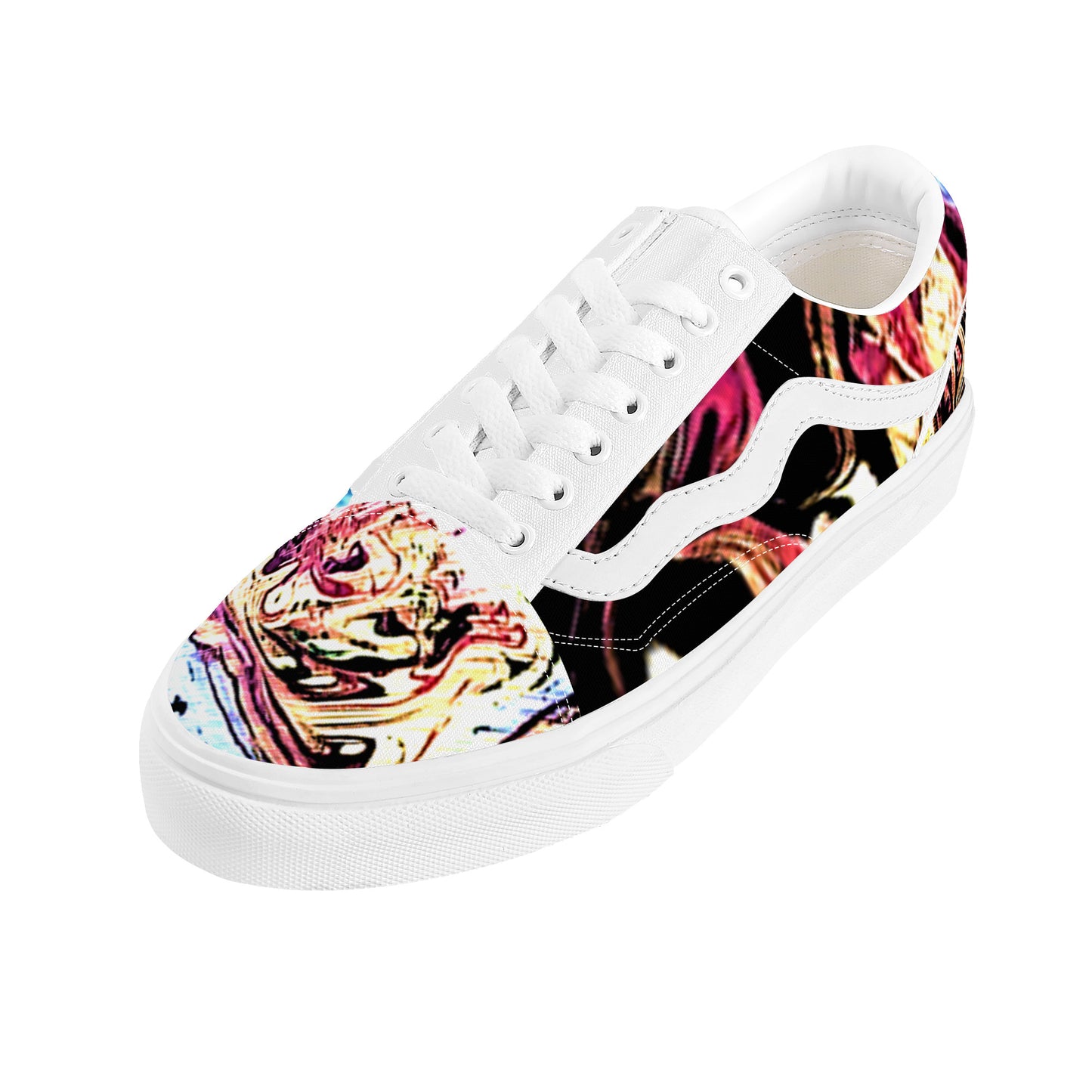 SF_F21 Low Top Flat Sneaker Marble