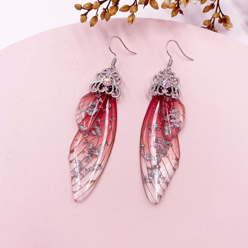 MINAR Handmade Wing Drop Earrings