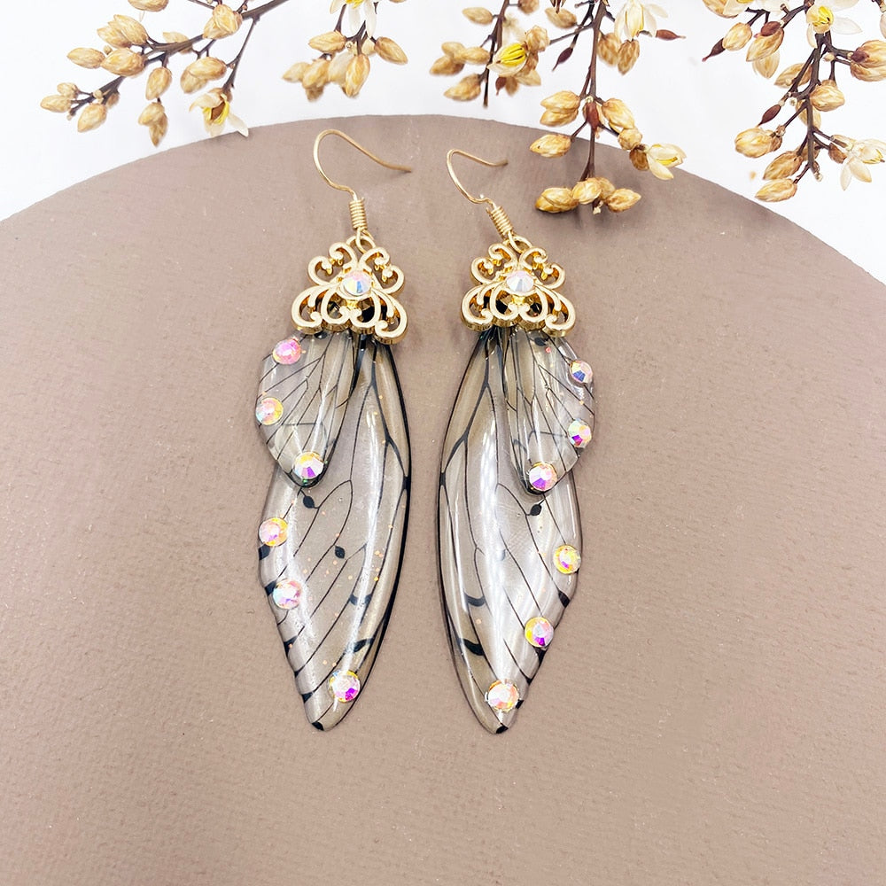 MINAR Handmade Wing Drop Earrings