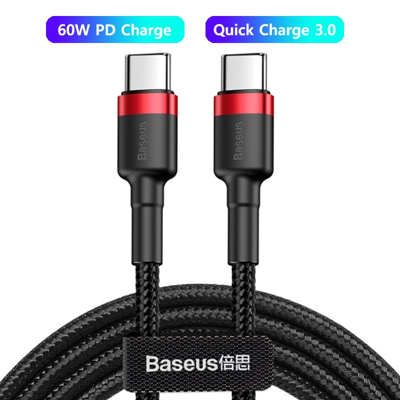 Baseus 100W USB Type C Cable For Macbook and Samsung