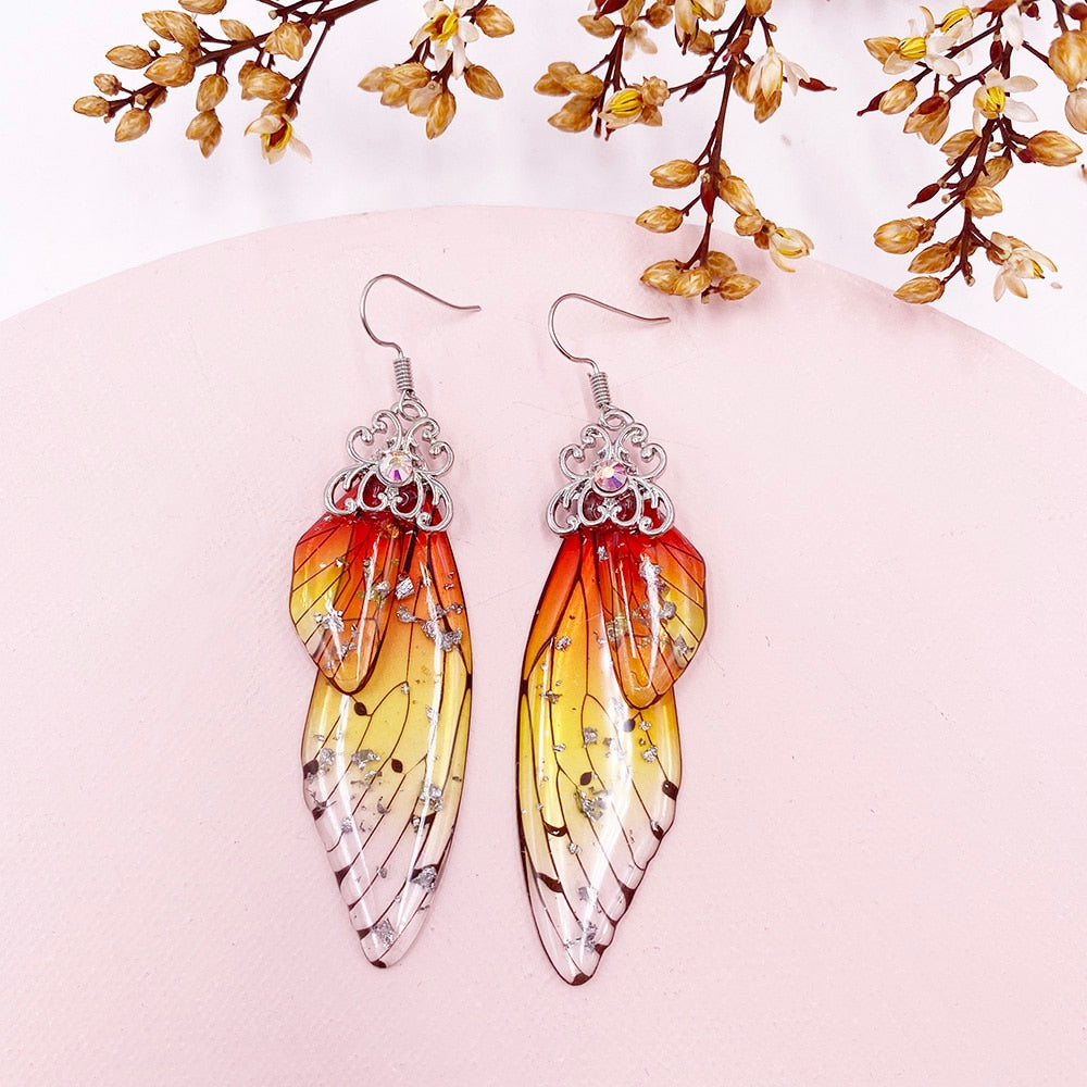 MINAR Handmade Wing Drop Earrings