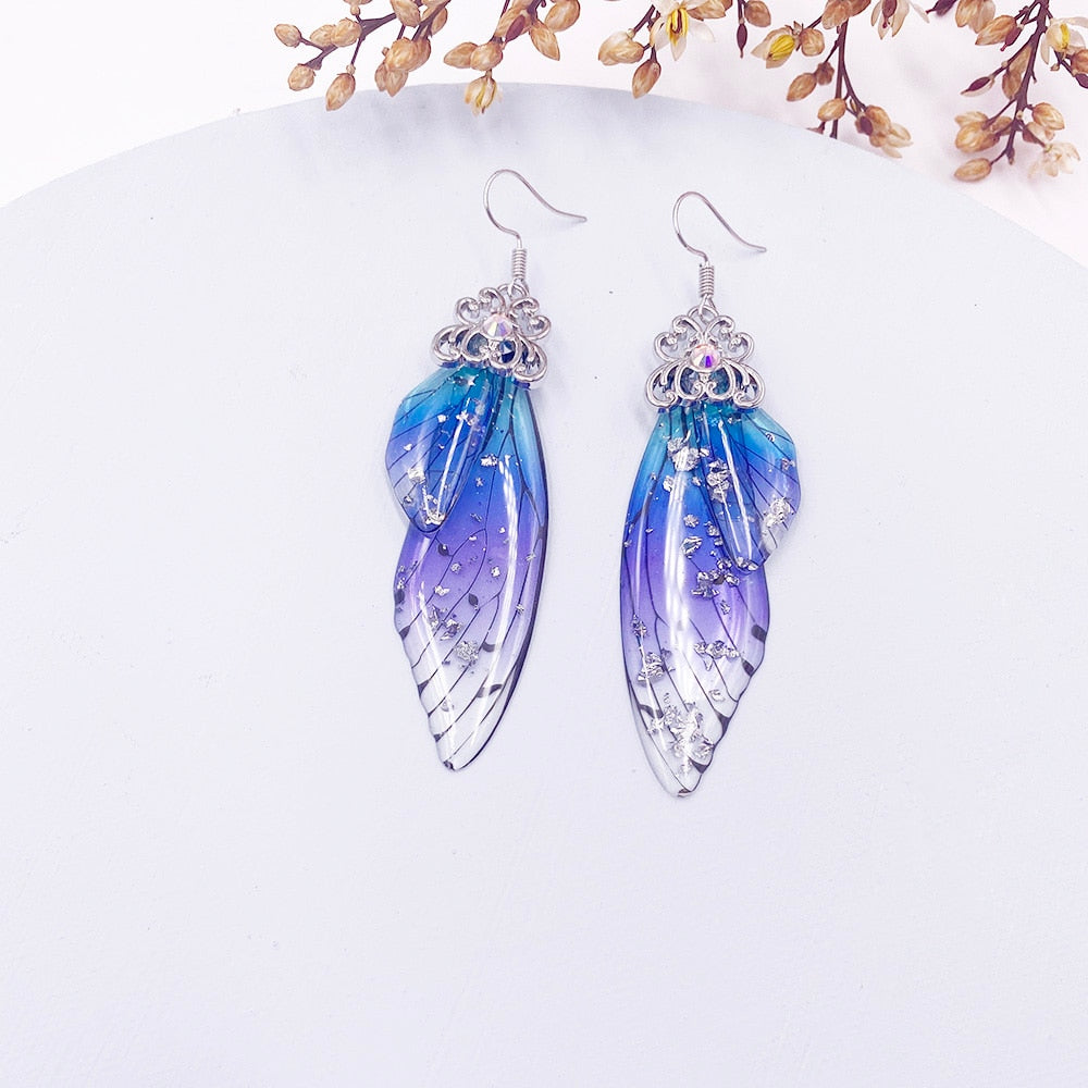 MINAR Handmade Wing Drop Earrings