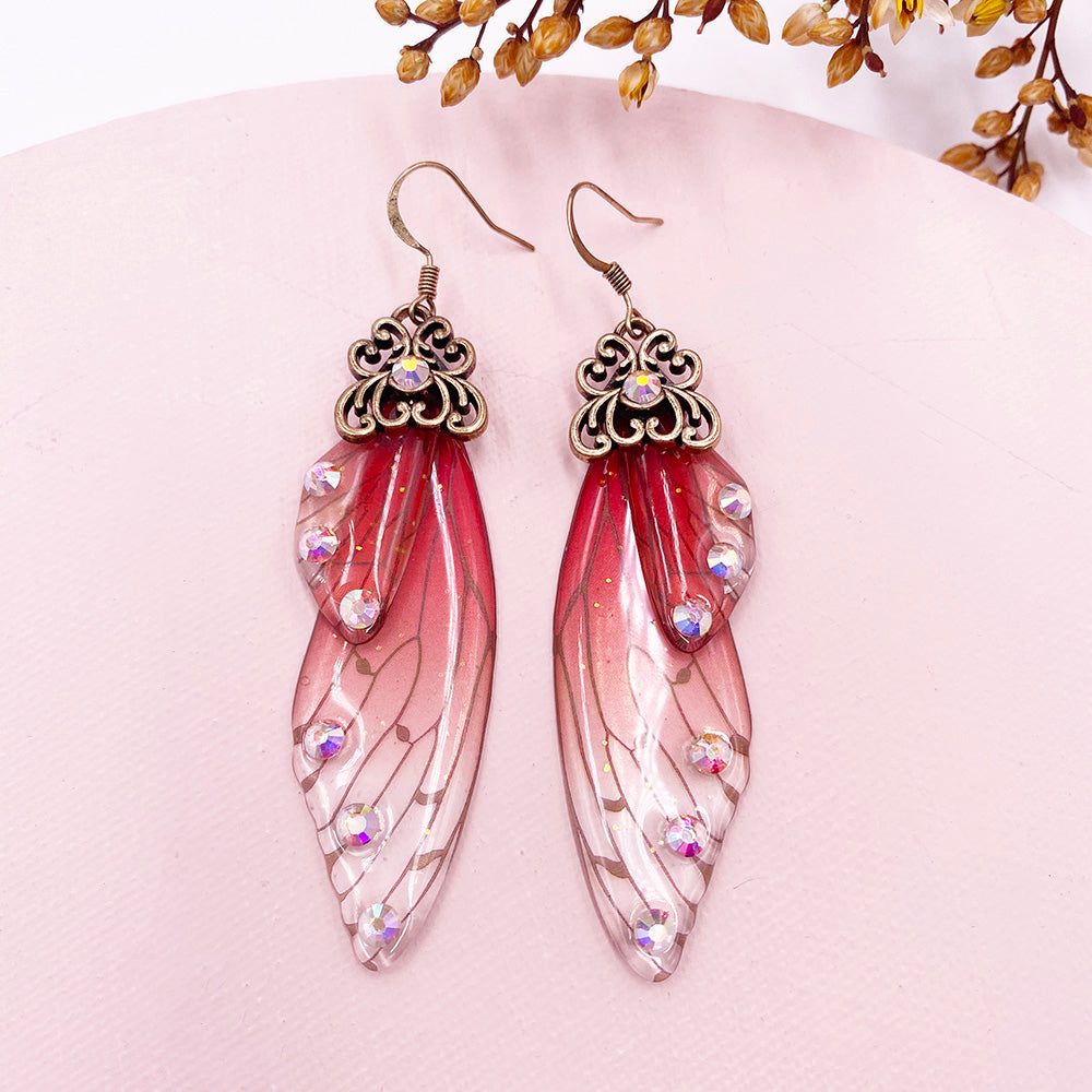 MINAR Handmade Wing Drop Earrings