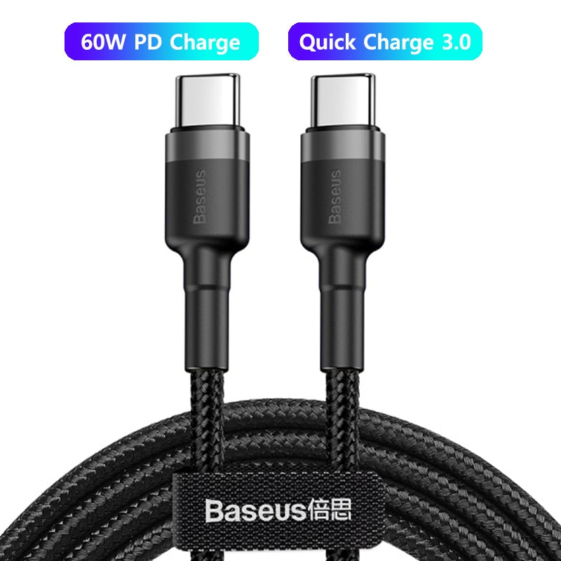 Baseus 100W USB Type C Cable For Macbook and Samsung