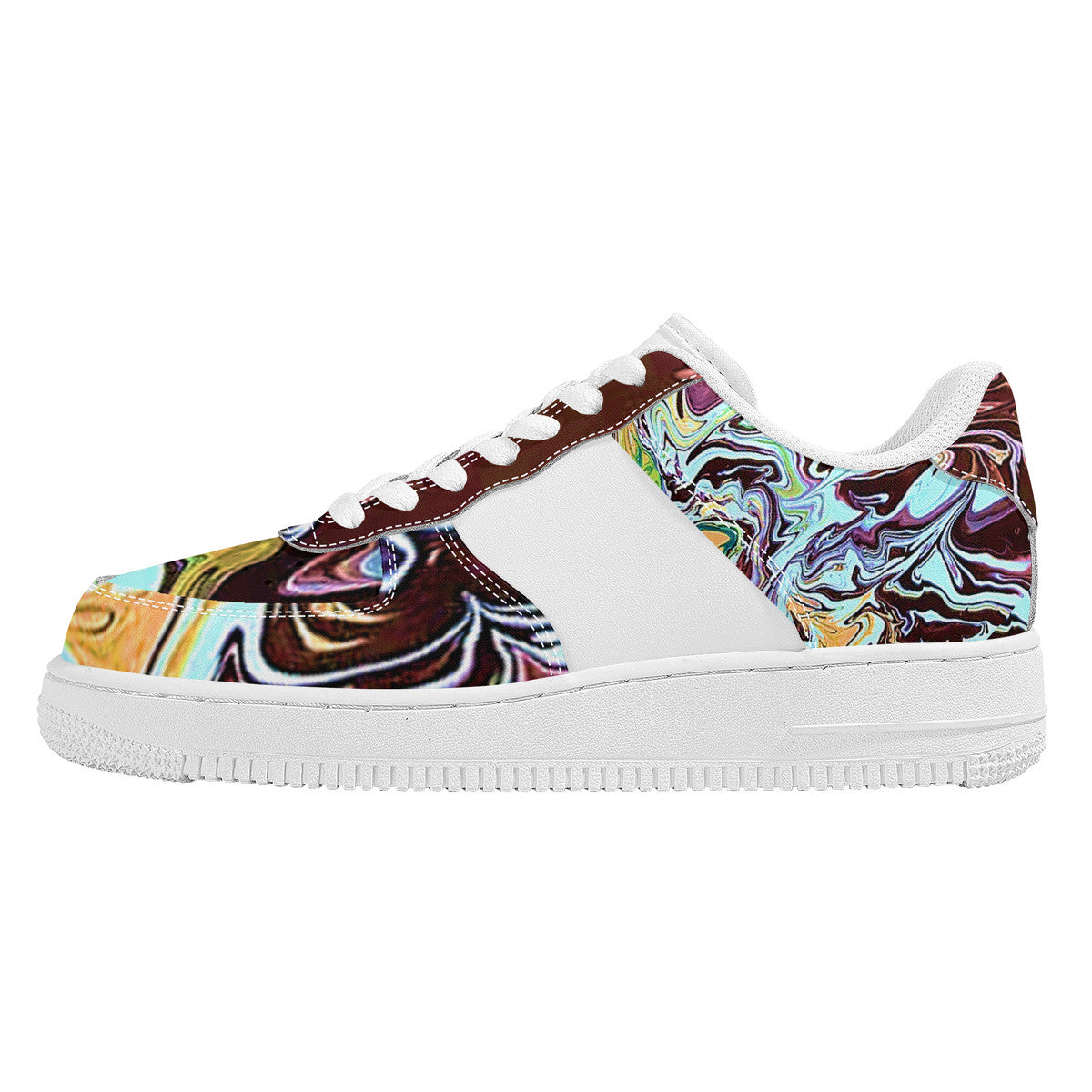 Turquoise Marble Low Top Unisex Sneaker