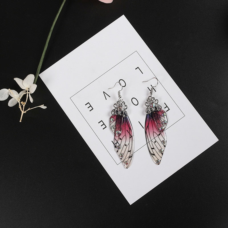 MINAR Handmade Wing Drop Earrings