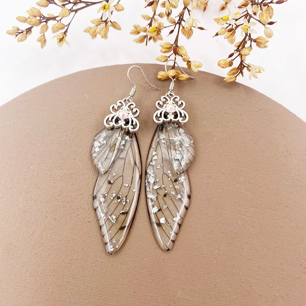 MINAR Handmade Wing Drop Earrings