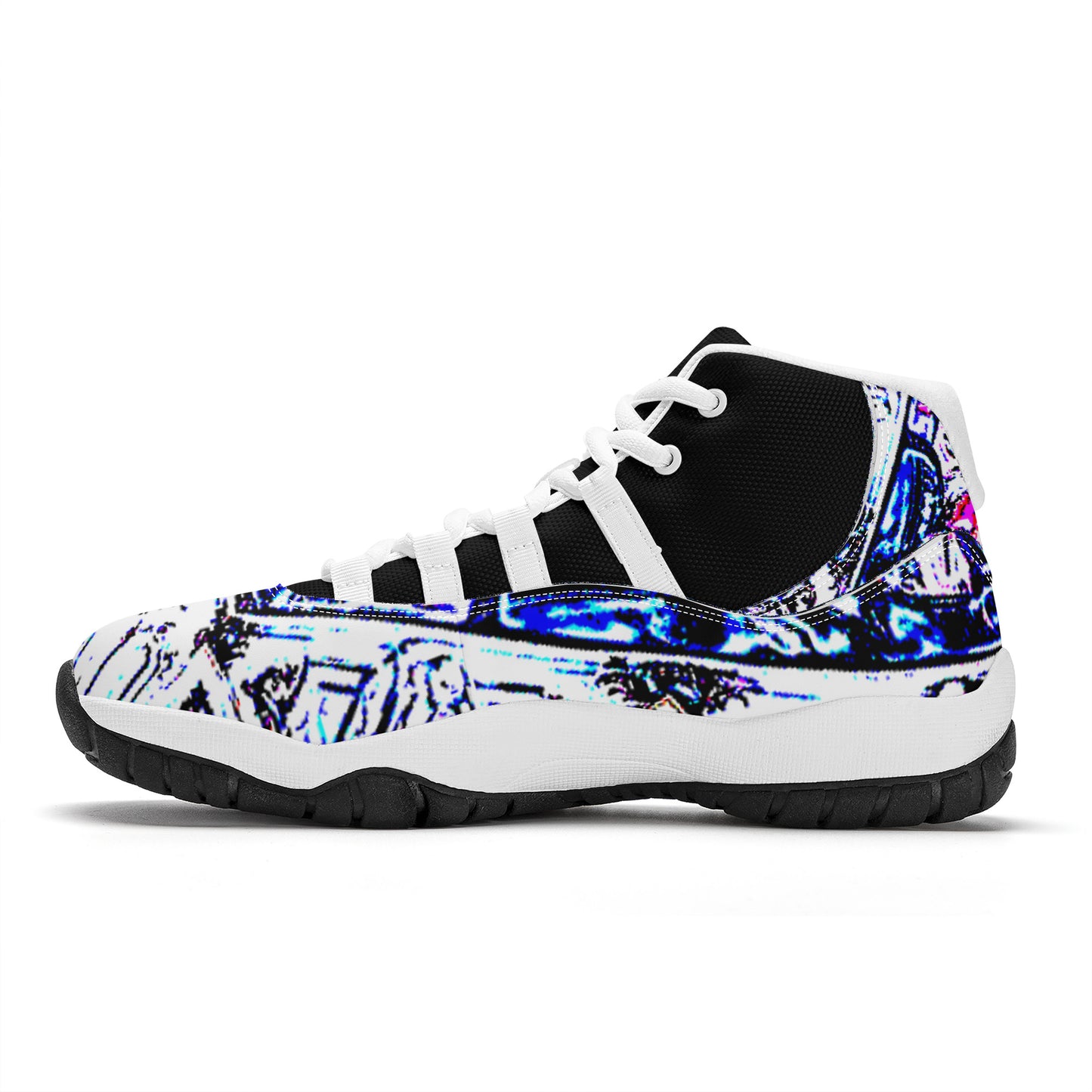 SF_S38 High Top Air Retro Sneakers - Faux Baroque