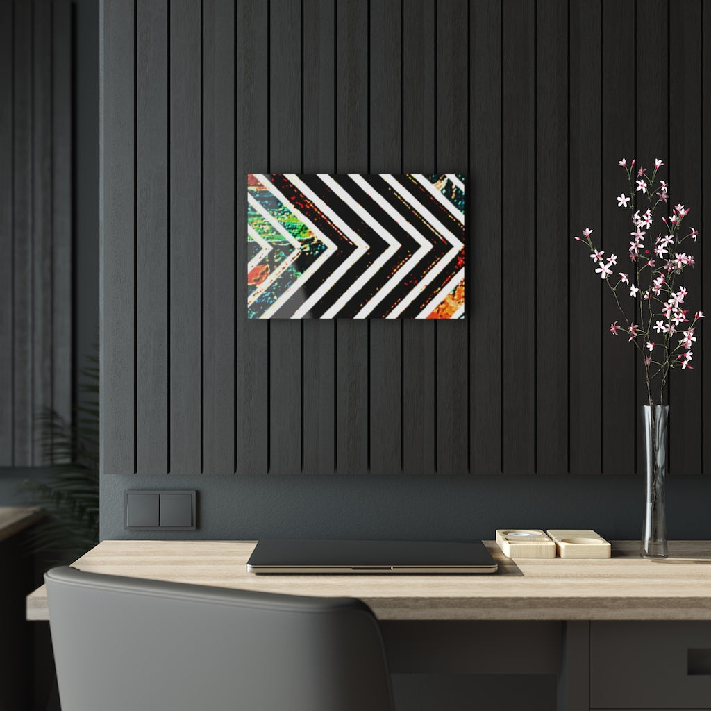 Multi-Colored Striped Acrylic Prints