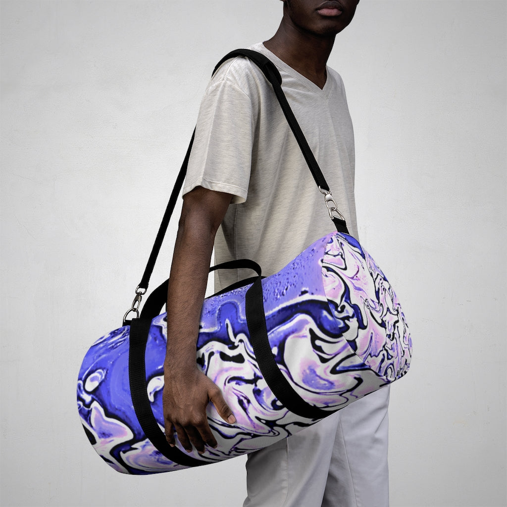 CDEJ Purple Marble Duffel Bag